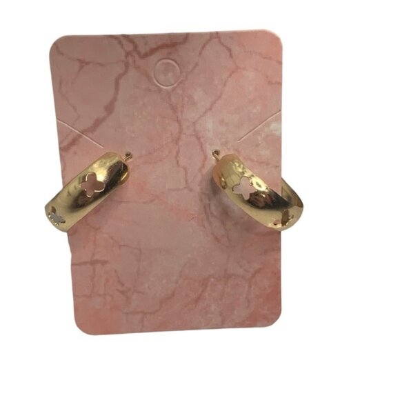3 for 25???Gold butterfly, hoops - Picture 3 of 4